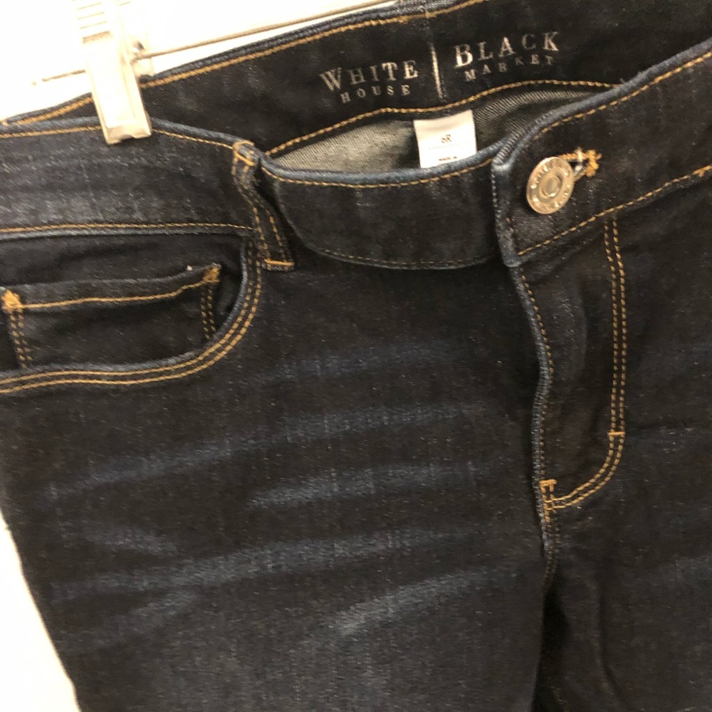 White House Black Market dark blue denim jeans